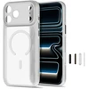 Tech-Protect MagPrime MagSafe CC dėklas, skirtas iPhone 18 Pro / 17 Pro – matinė pilka
