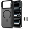 Tech-Protect MagStand MagSafe CC dėklas iPhone 18 Pro / 17 Pro - Matinis juodas