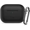„Tech-Protect“ silikoninis dėklas su kabliuku, skirtas „AirPods Pro 3“ ausinėms - Juodas