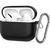„Tech-Protect“ silikoninis dėklas su kabliuku, skirtas „AirPods Pro 3“ ausinėms - Juodas