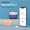 „Tech-Protect“ silikoninis dėklas su kabliuku, skirtas „AirPods Pro 3“ ausinėms - Juodas