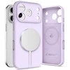 „Tech-Protect“ silikoninis „MagSafe“ dėklas, skirtas „iPhone 17 Pro“ – Violetinė