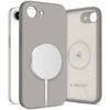 „Tech-Protect“ silikoninis „MagSafe“ dėklas, skirtas „iPhone 16e“ / „17e“ – pilkas
