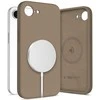 „Tech-Protect“ silikoninis „MagSafe“ dėklas, skirtas „iPhone 16e“ / „17e“ – rudas