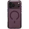UNIQ Combat dėklas, skirtas iPhone 18 Pro Max / 17 Pro Max Magclick Charging, burgundinis
