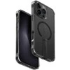 UNIQ dėklas Eleva with Vertica Standi Phone 16 Pro Max 6.9″ juodos spalvos/carbon juodos spalvos