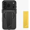Dėklas UNIQ Heldro Air, skirtas iPhone 18 Pro / 17 Pro, su Magclick Charging, tamsiai pilkas (tinted smoke)