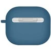 UNIQ dėklas Nexo AirPods 4 + Ear Hooks Silicone pacific mėlynas
