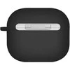 UNIQ dėklas Nexo AirPods 4 + Ear Hooks Silicone juodas