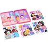 Dėlionė Jokomisiada Magnetic puzzle "Dress up the dolls" many possibilities 51pcs ZA6480