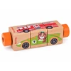 Dėlionė Jokomisiada Rotating wooden puzzle 4 VEHICLES for assembling pictures ZA6241