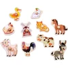 Dėlionė Jokomisiada Wooden puzzle FARMA puzzle with handles and English words - 10 pieces ZA6418