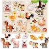 Dėlionė Jokomisiada Wooden puzzle FARMA puzzle with handles and English words - 10 pieces ZA6418