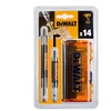 Atsuktuvų antgaliai Dewalt, 14 vnt.