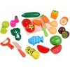 Jokomisiada Wooden fruit and vegetable cutting board with magnet, BOX, knife, ZA4121