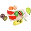 Jokomisiada Wooden fruit and vegetable cutting board with magnet, BOX, knife, ZA4121