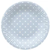 Vienkartinės lėkštės PAW Mėlyna Dots, Ø 18 cm, 8 vnt.