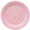 Vienkartinės lėkštės PAW Rožinė Dots, Ø 23 cm, 8 vnt.