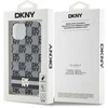 Apple iPhone 13 / 14 / 15 DKNY dėklas IML Checkered Mono Pattern &amp; Printed Stripes MagSafe (DKHMP15SHCPTSK) juodos spalvos
