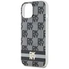 Apple iPhone 13 / 14 / 15 DKNY dėklas IML Checkered Mono Pattern &amp; Printed Stripes MagSafe (DKHMP15SHCPTSK) juodos spalvos