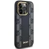 Apple iPhone 13 Pro DKNY Hardcase Leather Checkered Mono Pattern MagSafe (DKHMP13LPCPVSLK) dėklas telefonui juodos spalvos