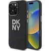 DKNY DKHCP16LSMCBSK Apple iPhone 16 Pro 6.3" dėklas telefonui juodos spalvos Liquid Silikoninis Metal Logo