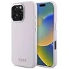 DKNY DKHMP16LSMCHLP Apple iPhone 16 Pro 6.3" dėklas telefonui rožinės spalvos Liquid Silikoninis Small Metal Logo MagSafe