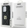 DKNY DKHCP14LPQDSLK Apple iPhone 14 Pro 6.1" dėklas telefonui juodos spalvos Quilted Stack Logo