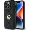 DKNY DKHCP14XPQDSLK Apple iPhone 14 Pro Max 6.7" dėklas telefonui juodos spalvos Quilted Stack Logo
