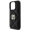 DKNY DKHCP15XPQDSLK Apple iPhone 15 Pro Max 6.7" dėklas telefonui juodos spalvos Quilted Stack Logo