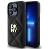 DKNY DKHCP15XPQDSLK Apple iPhone 15 Pro Max 6.7" dėklas telefonui juodos spalvos Quilted Stack Logo