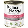 DOLINA NOTECI Premium turtinga veršiena su žaliais žirneliais – šlapias šunų maistas – 800g