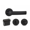 Door handle. outdoor MP MRO-06-35A B set. juodas
