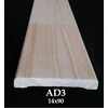 Door trim AD43. 230 cm x 9 cm x 1.4 cm. pine