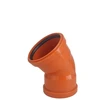 Lauko kanalizacijos dvimovė alkūnė Magnaplast, Ø 110 mm, 45°