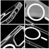 OEM dėklas, skirtas iPhone 12 / 12 PRO, „Drop Glue“ spalvotas žiedinis Mag dėklas, suderinamas su „MagSafe“ baltais