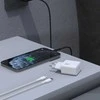 Dudao A26LEU PD 20W GaN USB-C sieninis įkroviklis su USB-C–Lightning laidu - Juodas