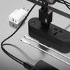 Dudao A27TCEU PD 30W GaN USB-A USB-C sieninis įkroviklis su USB-C laidu - Baltas