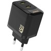 Dudao A28PEU PD 45W GaN 2xUSB Wall Charger - Juodas