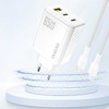 Dudao A29 65W GaN laidinis įkroviklis 2 x USB-C + 1 x USB-A – baltos spalvos