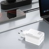 Dudao A29 65W GaN laidinis įkroviklis 2 x USB-C + 1 x USB-A – baltos spalvos