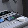 Dudao A29 65W GaN laidinis įkroviklis 2 x USB-C + 1 x USB-A – baltos spalvos