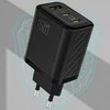 Dudao A29C 65W GaN laidinis įkroviklis + USB-C kabelis – juodos spalvos