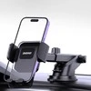 Dudao F8Max+ automobilio laikiklis prietaisų skydeliui arba priekiniam stiklui – juodos spalvos