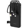 Dudao K11 10000mAh Powerbank with Built-in Cables - Juodas