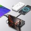 Dudao K11 10000mAh Powerbank su Built-in kabeliss – baltos spalvos