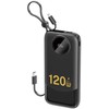 Dudao K13 10000mAh Powerbank with Built-in Cable – juodos spalvos