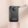 Dudao K14+ Powerbank 20000mAh 22.5W USB-C / USB-A / Built-in Lightning and USB-C Cables - Juodas