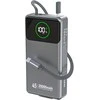 Dudao K31 Pro 45W 20000mAh Power Bank with Built-in Retractable USB-C Cable – pilkos spalvos