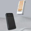 Dudao K6Pro Universal 10000mAh Power Bank su USB kabeliu, USB Type C, Lightning baltos spalvos (K6Pro-baltos spalvos)